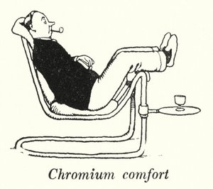 Chromový komfort (litho) od William Heath Robinson