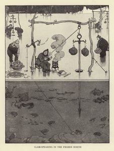 Škeble kopí na zmrzlém severu od William Heath Robinson