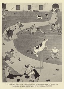Pěstování vztlaku, houževnatosti a odolnosti v kůži pro fotbalové míče na skladech fotbalové továrny od William Heath Robinson