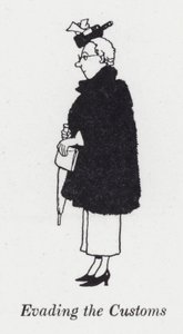 Vyhýbání se celnici (litho) od William Heath Robinson
