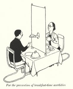 Pro prevenci úzkostí při snídani (litho) od William Heath Robinson