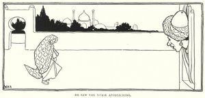 Viděl, jak se sestra blíží (rytina) od William Heath Robinson