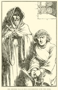 Její bratr vedl zbožný rozhovor s vévodou. od William Heath Robinson