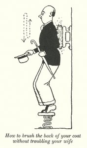 Jak si vykartáčovat zadní část kabátu, aniž byste obtěžovali svou ženu (litho) od William Heath Robinson
