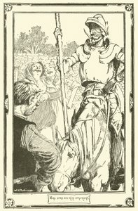 Ilustrace pro Dona Quijota (litho) od William Heath Robinson