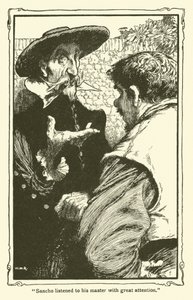 Ilustrace pro Dona Quijota (litho) od William Heath Robinson