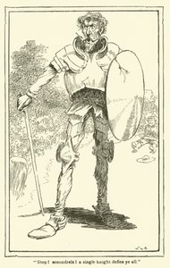 Ilustrace pro Dona Quijota (litho) od William Heath Robinson