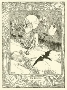 Ilustrace pro Dona Quijota (litho) od William Heath Robinson
