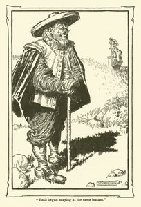 Ilustrace pro Dona Quijota (litho) od William Heath Robinson