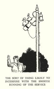Ilustrace pro Railway Ribaldry od W Heatha Robinsona (litho) od William Heath Robinson