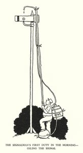 Ilustrace pro Railway Ribaldry od W Heatha Robinsona (litho) od William Heath Robinson