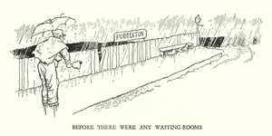 Ilustrace pro Railway Ribaldry od W Heatha Robinsona (litho) od William Heath Robinson