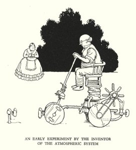 Ilustrace pro Railway Ribaldry od W Heatha Robinsona (litho) od William Heath Robinson