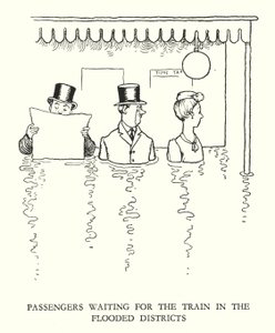 Ilustrace pro Railway Ribaldry od W Heatha Robinsona (litho) od William Heath Robinson