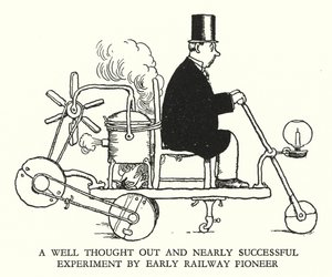 Ilustrace pro Railway Ribaldry od W Heatha Robinsona (litho) od William Heath Robinson