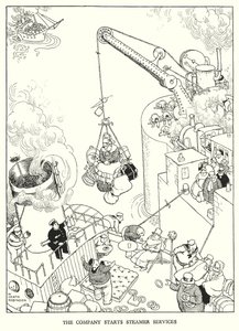 Ilustrace pro Railway Ribaldry od W Heatha Robinsona (litho) od William Heath Robinson