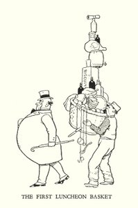Ilustrace pro Railway Ribaldry od W Heatha Robinsona (litho) od William Heath Robinson