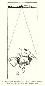 Ilustrace pro Railway Ribaldry od W Heatha Robinsona (litho) od William Heath Robinson