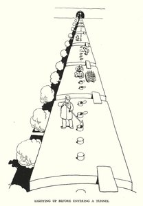 Ilustrace pro Railway Ribaldry od W Heatha Robinsona (litho) od William Heath Robinson