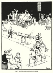 Ilustrace pro Railway Ribaldry od W Heatha Robinsona (litho) od William Heath Robinson