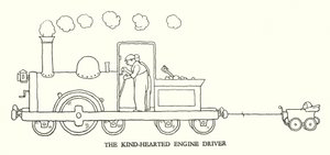 Ilustrace pro Railway Ribaldry od W Heatha Robinsona (litho) od William Heath Robinson