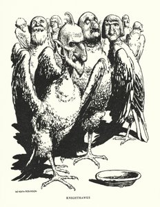 Knighthawks (litho) od William Heath Robinson