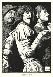 Pojďme zpět (litho) od William Heath Robinson