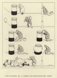 Nízká mazanost obyčejného zloděje pohlednic od William Heath Robinson