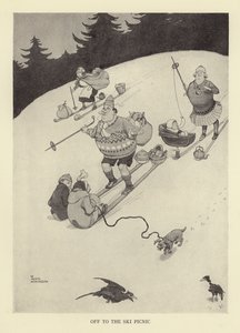 Vyrazte na lyžařský piknik od William Heath Robinson