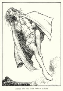 Propíchni se do vysokých vzdušných mraků (litho) od William Heath Robinson