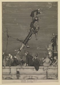 Hledání Halleyovy komety na Greenwichské observatoři od William Heath Robinson