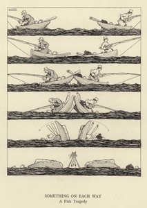 Na každé cestě něco, rybí tragédie od William Heath Robinson