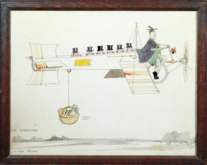 Letadlo Eton od William Heath Robinson
