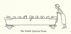 Veřejný kočárek (litho) od William Heath Robinson