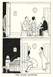 Náhradní ložnice (litho) od William Heath Robinson