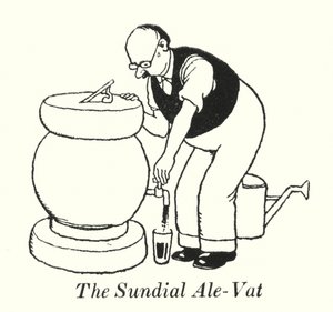 The Sundial Ale-Vat (litho) od William Heath Robinson