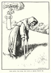 Ďábel byl nemocný, ďábel by byl mnichem (litho) od William Heath Robinson