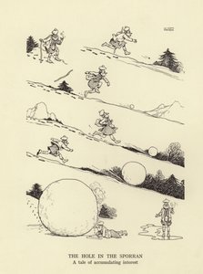 Díra ve sporranu, příběh o narůstajících úrocích od William Heath Robinson