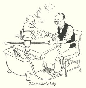 pomoc matky (litho) od William Heath Robinson