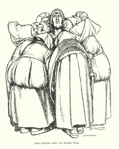 Důstojník měl plné ruce práce (litho) od William Heath Robinson