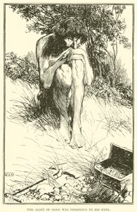Pohled na zlato byl pro jeho oči jedovatý. od William Heath Robinson