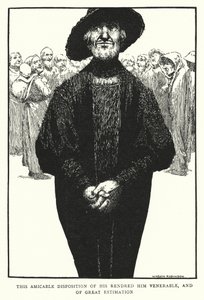 Tato jeho přátelská povaha ho učinila úctyhodným a velmi váženým (litho) od William Heath Robinson