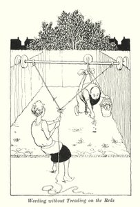 Plení bez šlapání po záhonech (litho) od William Heath Robinson