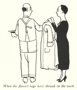 Když se flanelové sáčky při praní smrští (litho) od William Heath Robinson