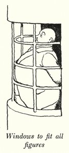 Okna vhodná pro všechny postavy (litho) od William Heath Robinson