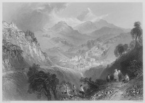 Enniskerry, poblíž Dublinu (rytina)