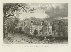 Audley End, Essex, sídlo lorda Braybrooka od William Henry Bartlett