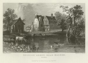 Beeleigh Abbey, poblíž Maldon, Essex od William Henry Bartlett