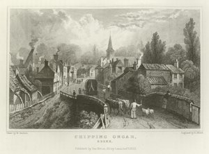 Chipping Ongar, Essex od William Henry Bartlett