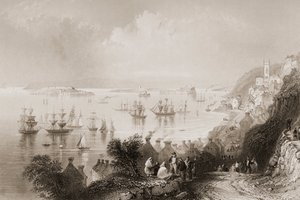 Cobh Harbour, Cork, Irsko, z 